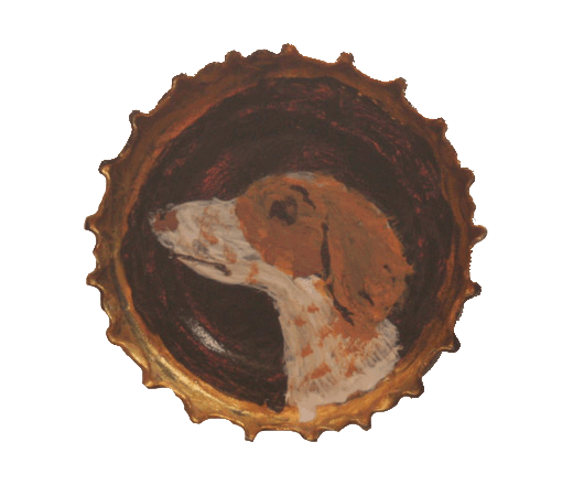 bottlecap brittany painting